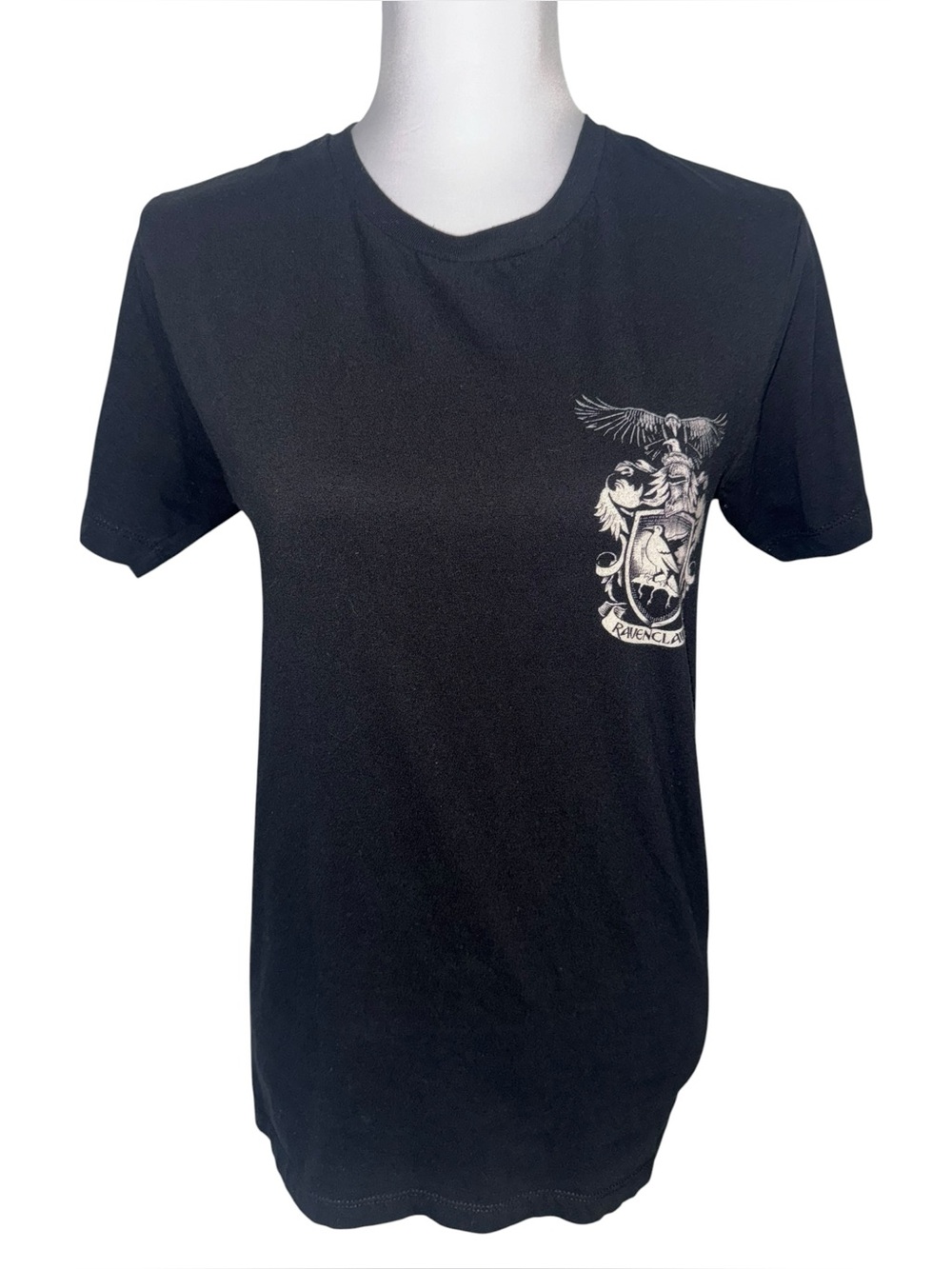 Harry Potter Ravenclaw TShirt Small Black Graphic Tee Hogwarts House Wise Cotton